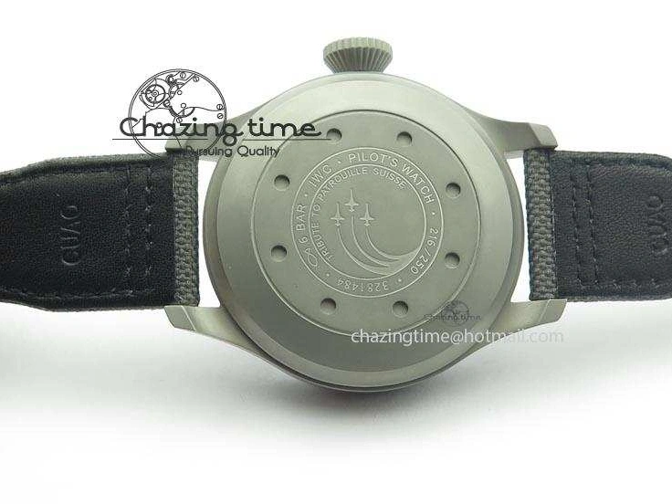 MIROTIME 0428 SunProtective Big Pilot Real PR IW500910 “Patrouille Suisse” ZF 1:1 Best Edition On Gray Nylon Strap 7278